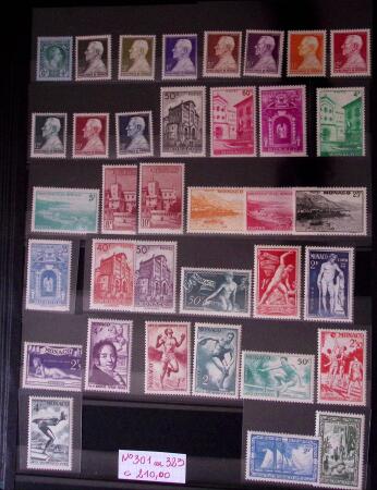 Collection de timbres de Monaco