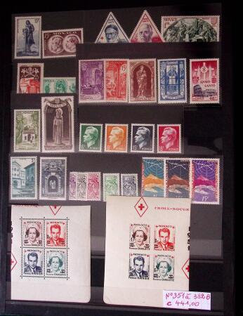 Collection de timbres de Monaco
