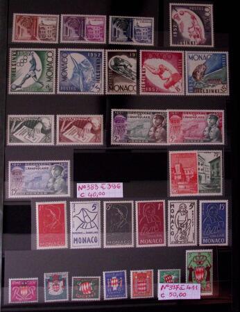 Collection de timbres de Monaco