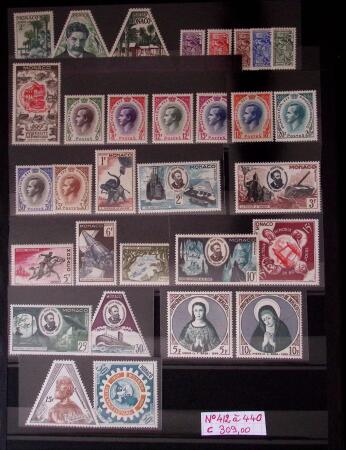 Collection de timbres de Monaco