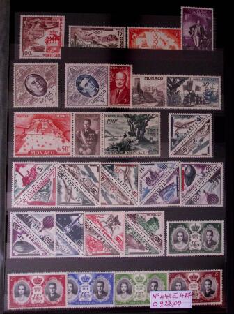 Collection de timbres de Monaco