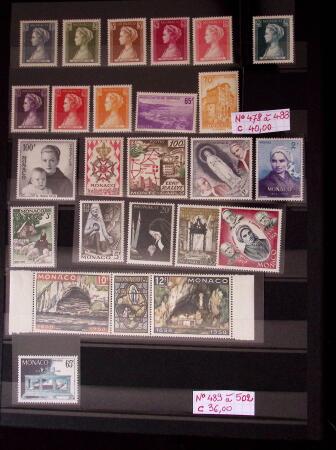 Collection de timbres de Monaco