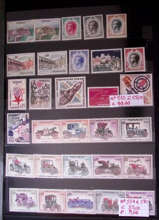 Collection de timbres de Monaco