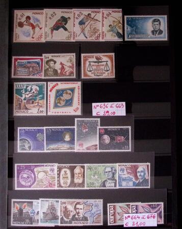 Collection de timbres de Monaco