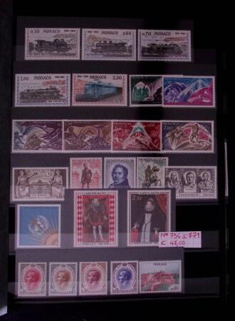 Collection de timbres de Monaco