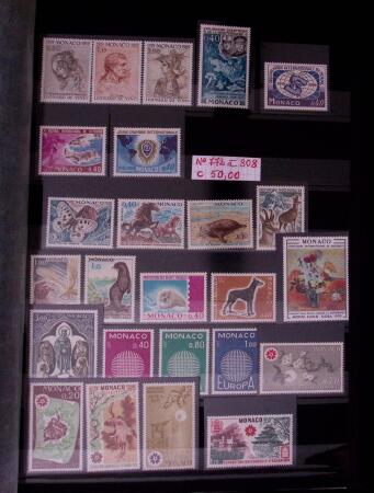Collection de timbres de Monaco