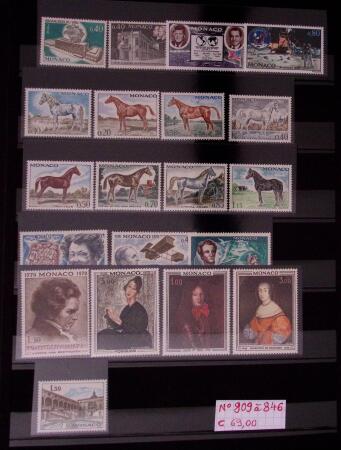 Collection de timbres de Monaco