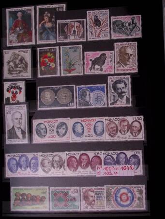 Collection de timbres de Monaco