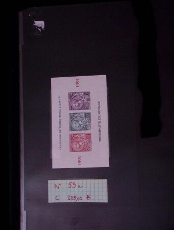 Collection de timbres de Monaco
