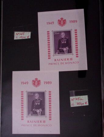 Collection de timbres de Monaco