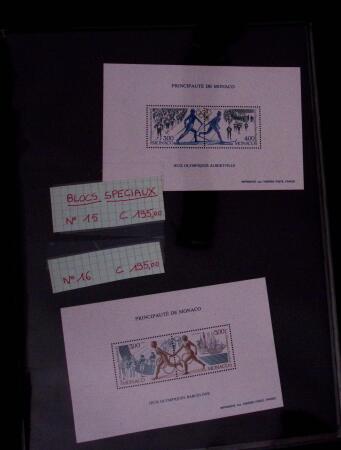 Collection de timbres de Monaco