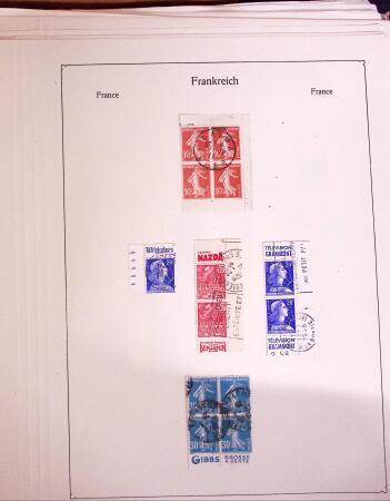 1925-1955, Collection de 750 timbres avec publicités, surtout