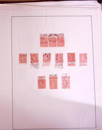 1925-1955, Collection de 750 timbres avec publicités, surtout