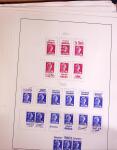 1925-1955, Collection de 750 timbres avec publicités, surtout