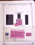 1925-1955, Collection de 750 timbres avec publicités, surtout