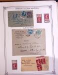 1925-1955, Collection de 750 timbres avec publicités, surtout