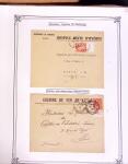 1925-1955, Collection de 750 timbres avec publicités, surtout