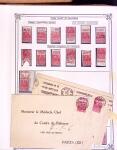 1925-1955, Collection de 750 timbres avec publicités, surtout