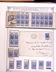 1925-1955, Collection de 750 timbres avec publicités, surtout