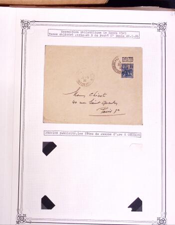1925-1955, Collection de 750 timbres avec publicités, surtout