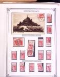 1925-1955, Collection de 750 timbres avec publicités, surtout