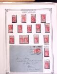 1925-1955, Collection de 750 timbres avec publicités, surtout