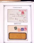 1925-1955, Collection de 750 timbres avec publicités, surtout
