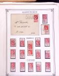 1925-1955, Collection de 750 timbres avec publicités, surtout