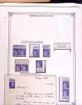 1925-1955, Collection de 750 timbres avec publicités, surtout