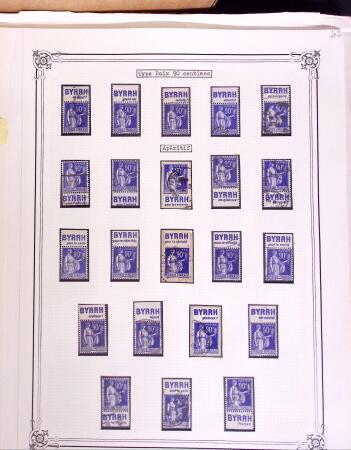 1925-1955, Collection de 750 timbres avec publicités, surtout