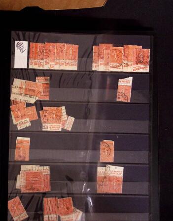 1925-1955, Collection de 750 timbres avec publicités, surtout