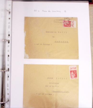 1855-1988 Accumulation de lettres en 2 cartons dont