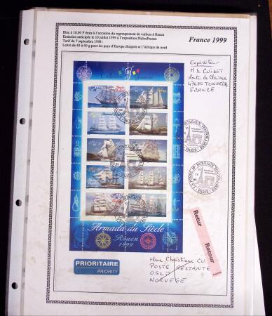 1855-1988 Accumulation de lettres en 2 cartons dont