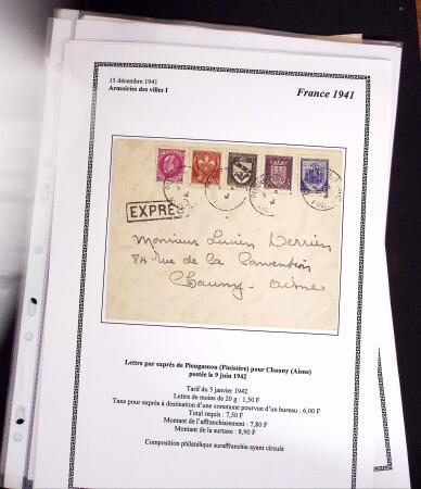 1855-1988 Accumulation de lettres en 2 cartons dont