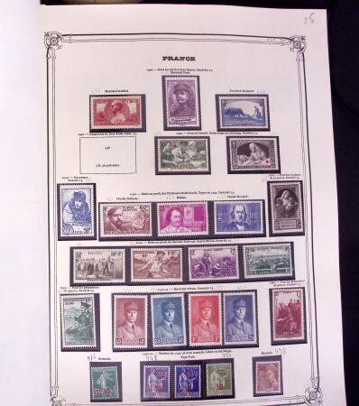 1855-1969 Mint & used collection of France incl. pre-War