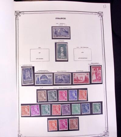 1855-1969 Mint & used collection of France incl. pre-War