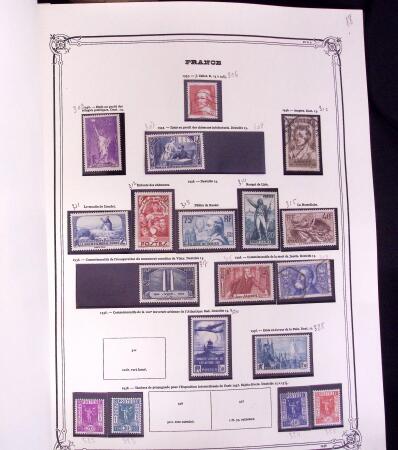 1855-1969 Mint & used collection of France incl. pre-War