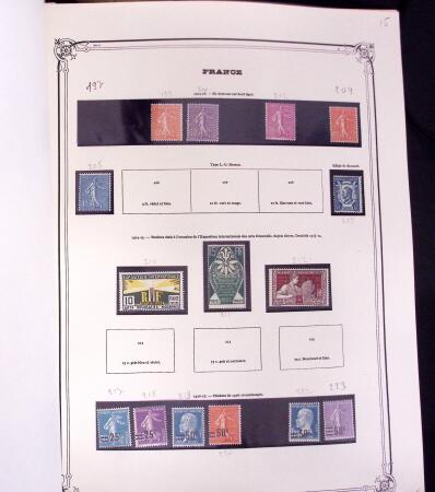 1855-1969 Mint & used collection of France incl. pre-War