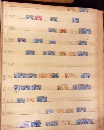 1855-1876 Ancienne accumulation de +1500 losanges d'ambulant