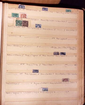 1855-1876 Ancienne accumulation de +1500 losanges d'ambulant