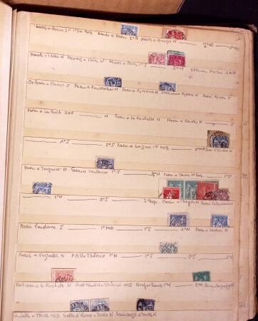 1855-1876 Ancienne accumulation de +1500 losanges d'ambulant