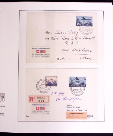 1919-72 Attractive AIRMAIL collection in four albums
