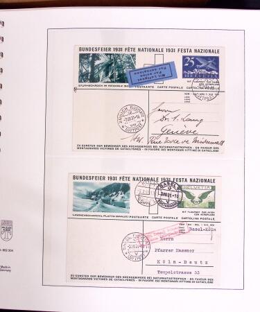 1919-72 Attractive AIRMAIL collection in four albums
