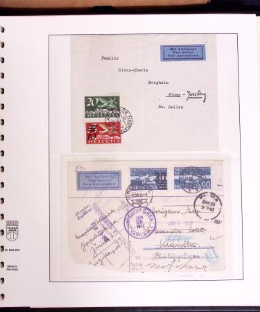 1919-72 Attractive AIRMAIL collection in four albums