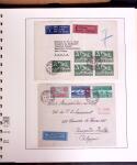 1919-72 Attractive AIRMAIL collection in four albums