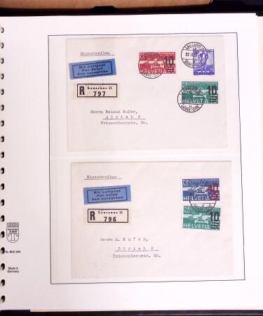 1919-72 Attractive AIRMAIL collection in four albums