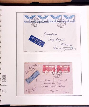1919-72 Attractive AIRMAIL collection in four albums