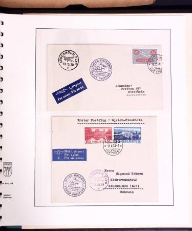 1919-72 Attractive AIRMAIL collection in four albums