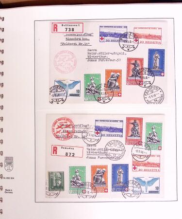 1919-72 Attractive AIRMAIL collection in four albums