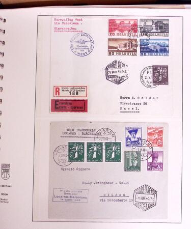1919-72 Attractive AIRMAIL collection in four albums